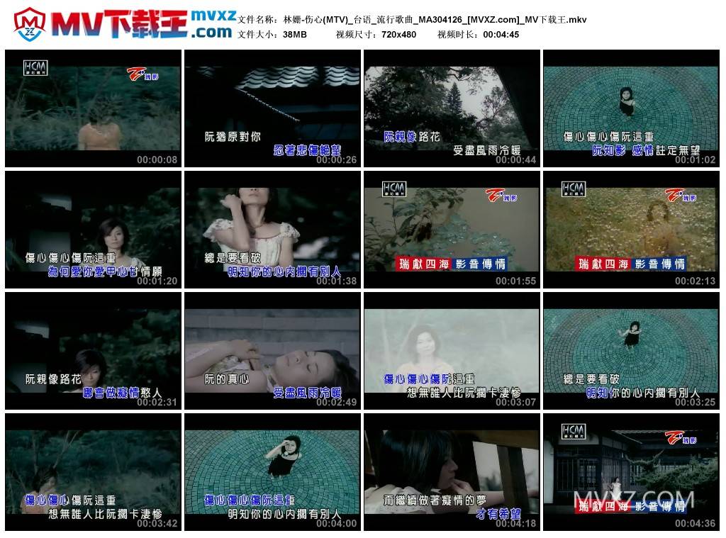 林姗-伤心(MTV)_台语_流行歌曲_MA304126